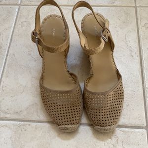 Franco Sarto Merona Wedge Espadrilles Sandals 9